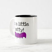 Ik ben een kleine Batty Tweekleurige Koffiemok (Voorkant links)