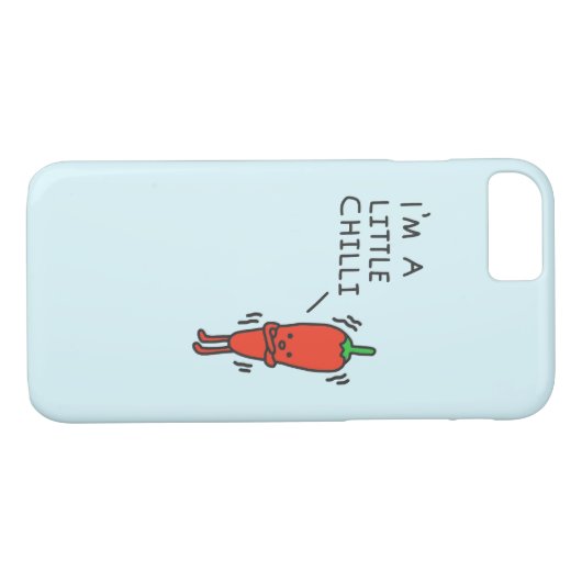 Ik ben een kleine Chili Case-Mate iPhone Case (Achterkant (Horizontaal))