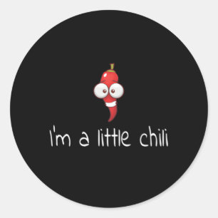 Ik ben een kleine chili koude chilly peper ronde sticker