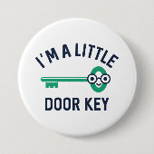 Ik ben een kleine deursleutel ronde button 7,6 cm (Voorkant)