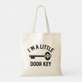 Ik ben een kleine deursleutel tote bag (Achterkant)