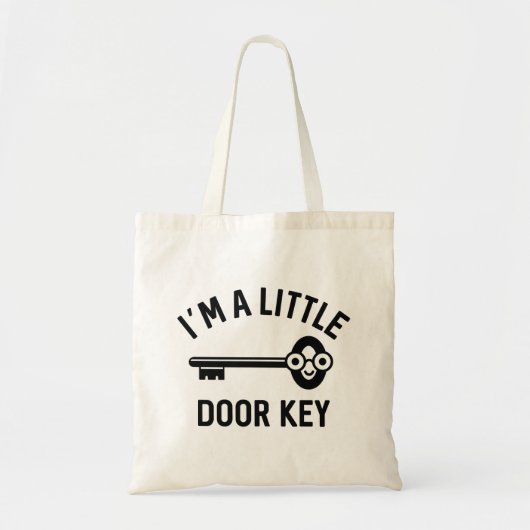 Ik ben een kleine deursleutel tote bag (Voorkant)
