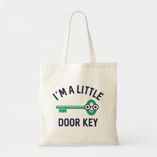 Ik ben een kleine deursleutel tote bag (Voorkant)