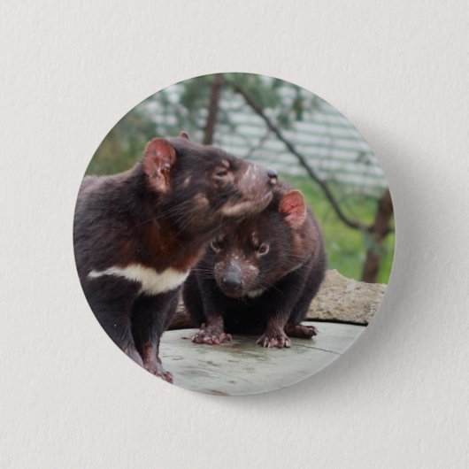 Ik ben een kleine duivel ronde button 5,7 cm (Voorkant)
