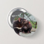 Ik ben een kleine duivel ronde button 5,7 cm (Voorkant /achterkant)