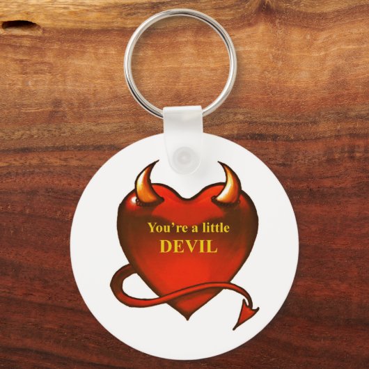 Ik ben een kleine duivel sleutelhanger (Voorkant)