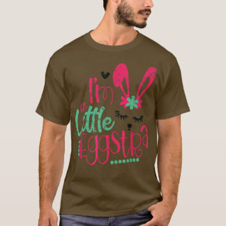 Ik ben een kleine Eggstra Cute Easter Bunny  Hap T-shirt