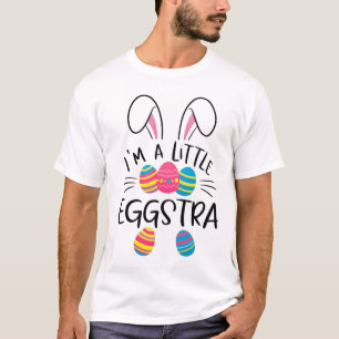 Ik ben een kleine Eggstra Funny Paashaas Kinderen T-shirt