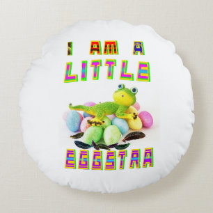 Ik ben een kleine Eggstra Rond Kussen