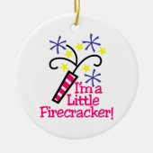 Ik ben een kleine Firecracker Keramisch Ornament (Voorkant)
