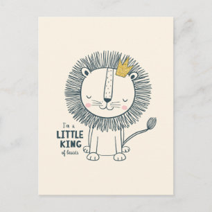 Ik ben een kleine koning briefkaart