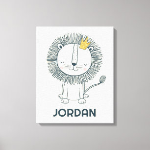 Ik ben een kleine koning canvas afdruk