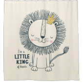 Ik ben een kleine koning douchegordijn (Voorkant)