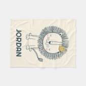 Ik ben een kleine koning fleece deken (Voorkant (Horizontaal))