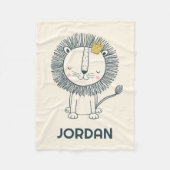 Ik ben een kleine koning fleece deken (Voorkant)