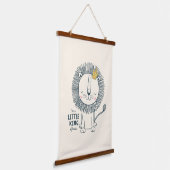 Ik ben een kleine koning hangend wandkleed (Gebogen)