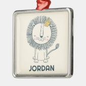 Ik ben een kleine koning metalen ornament (Links)