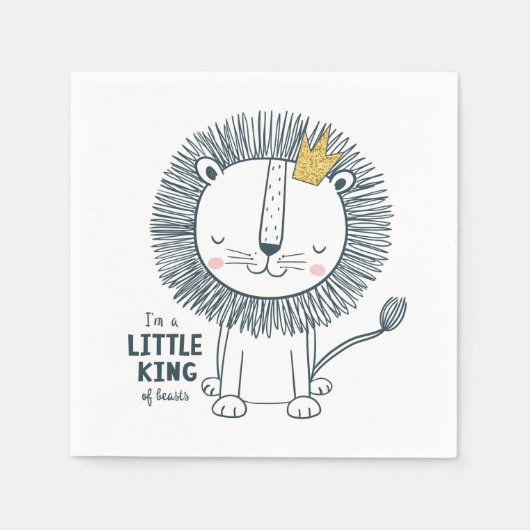 Ik ben een kleine koning servet (Voorkant)