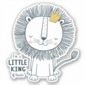 Ik ben een kleine koning sticker (Voorkant)