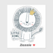 Ik ben een kleine koning sticker (Vel)