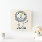 Ik ben een kleine koning vierkante klok (Huis)