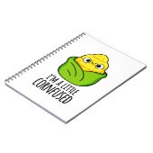 Ik ben een kleine kornfused Funny Corn Pun Notitieboek (Linkerzijde)