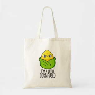 Ik ben een kleine kornfused Funny Corn Pun Tote Bag