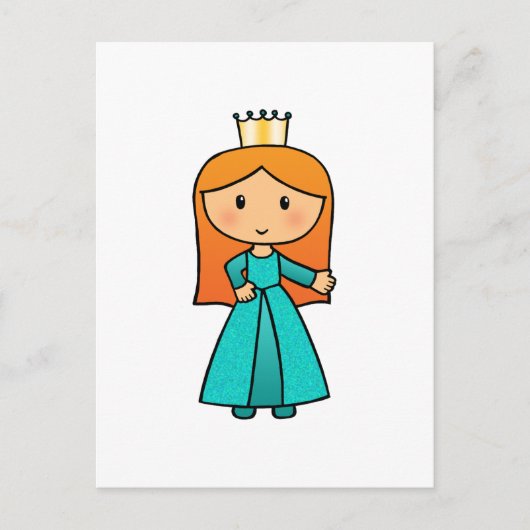Ik ben een kleine prinses briefkaart (Voorkant)