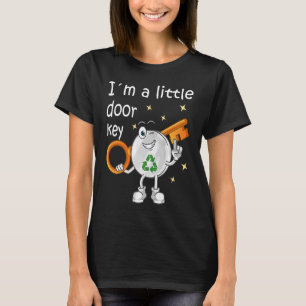 Ik ben een kleine sleutel Recyclen Ocean Family Ma T-shirt