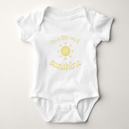 "Ik ben een kleine zonnestraal" Baby-bodysuit Romper (Voorkant)