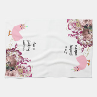 Ik ben een klote Unicorn Chicken Kitchen Towel Theedoek