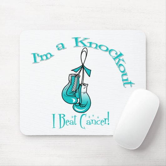Ik ben een knockout dat ik baarmoederhalskanker ve muismat (Met muis)