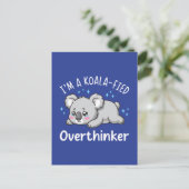 Ik ben een Koala-achtige Overdenker - Schattige Ve Briefkaart (Staand voorkant)