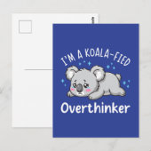 Ik ben een Koala-achtige Overdenker - Schattige Ve Briefkaart (Voorkant / Achterkant)