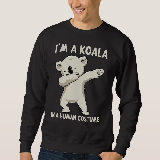 Ik ben een Koala in een humaan kostuum, grappig da Trui (Voorkant)