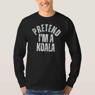 Ik ben een Koala Lazy Couples Halloween Costume T-shirt
