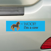 Ik ben een koe bumpersticker (Op auto)