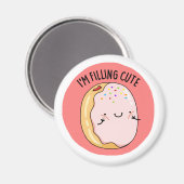 Ik ben een koetskoe, bevroren Jelly Donut Pun Magneet (Voorkant / Achterkant)