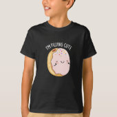 Ik ben een koetskoe van Funny Donut Pun Dark BG T-shirt (Voorkant)