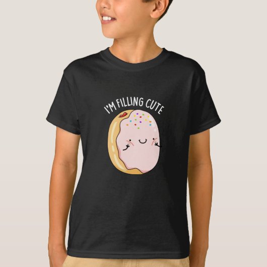 Ik ben een koetskoe van Funny Donut Pun Dark BG T-shirt (Voorkant)