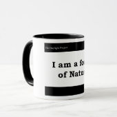 "Ik ben een kracht van Natuur" mok (Voorkant links)
