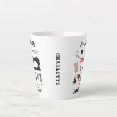 Ik ben een krakkemikkig naaiachtig  naaithema latte mok (Voorkant)