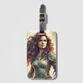 Ik ben een krijger bagagelabel (Voorkant (verticaal))