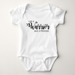 Ik ben een krijger, geen prinses Baby Shirt