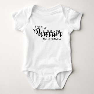 Ik ben een krijger, geen prinses Baby Shirt