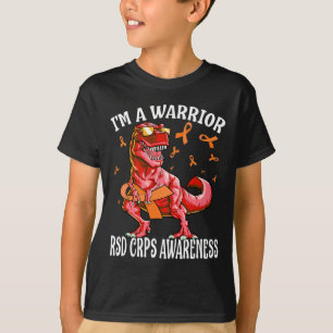 Ik ben een krijger RSD CRPS Awareness Dinosaurus T-shirt
