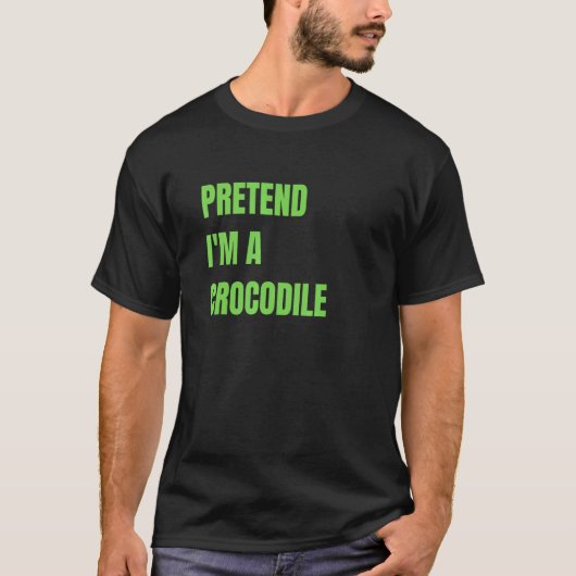 Ik ben een Krokodille Halloween Costume. T-shirt (Voorkant)