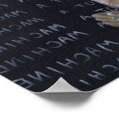 ik ben een kunstdrukmachine poster (Hoek)