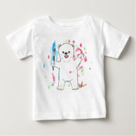 "Ik ben een kunstenaar!" Polar beer baby T-shirt