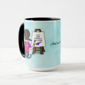 IK BEN EEN KUNSTENAAR...SJABLOON, personaliseer, Mok (Voorkant links)